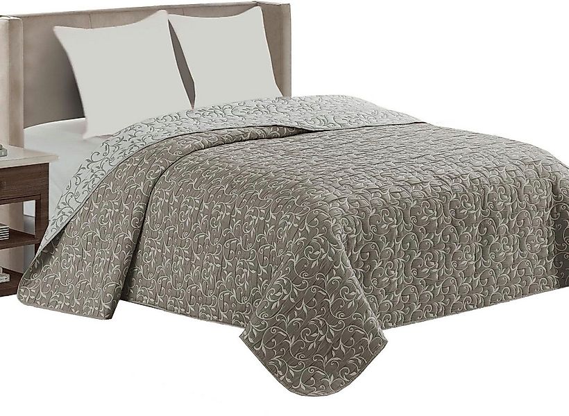 Delindo Lifestyle Tagesdecke Ornamente, Bettüberwurf für Doppelbett, gestep günstig online kaufen