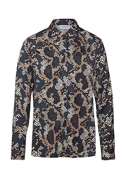 comma Langarmbluse Bluse Hemdbluse aus Viskosesatin günstig online kaufen