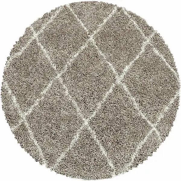 Ayyildiz Teppiche Hochflor-Teppich »ALVOR 3401«, rund, 50 mm Höhe, Shaggy, günstig online kaufen