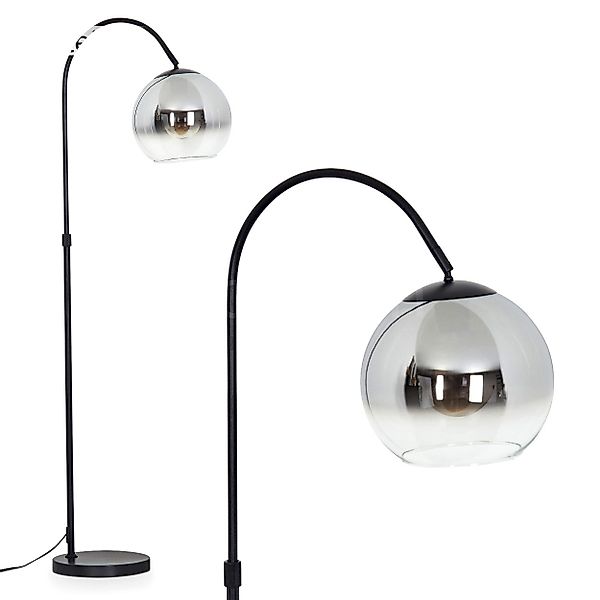 hofstein Stehlampe Stehlampe aus Metall/Glas in günstig online kaufen