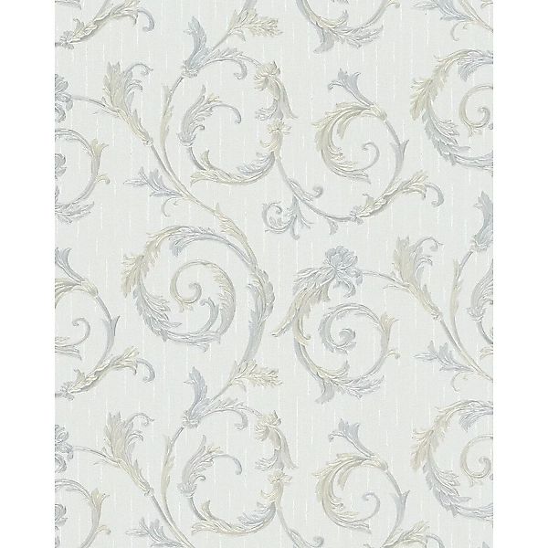 Marburg Vliestapete Floral Spirale Grau-Pearl 10,05 m x 0,53 m FSC® günstig online kaufen