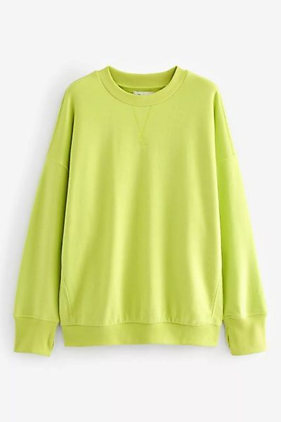 Next Longsweatshirt Oversized Fit längeres Active Rundhals-Sweatshirt (1-tl günstig online kaufen