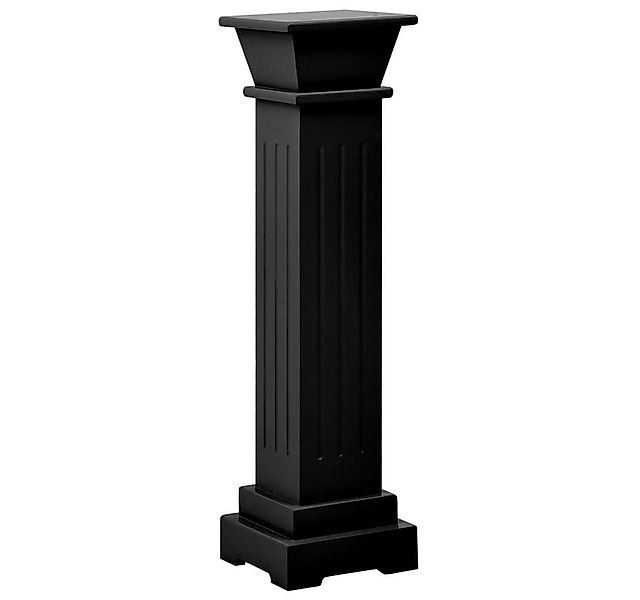 vidaXL Blumenständer, Klassischer Säulen-Pflanzenständer Schwarz 17x17x66 c günstig online kaufen