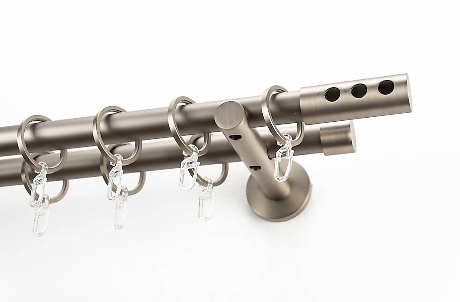 GARESA Gardinenstange "EASY" Ø 20 mm 2 läufig-läufig Wunschmaßlänge Vorhang günstig online kaufen