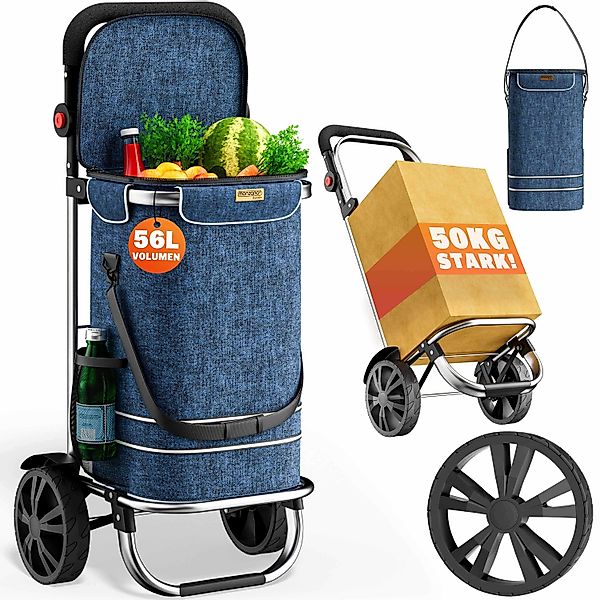 monzana Einkaufstrolley, abnehmbare Tasche günstig online kaufen