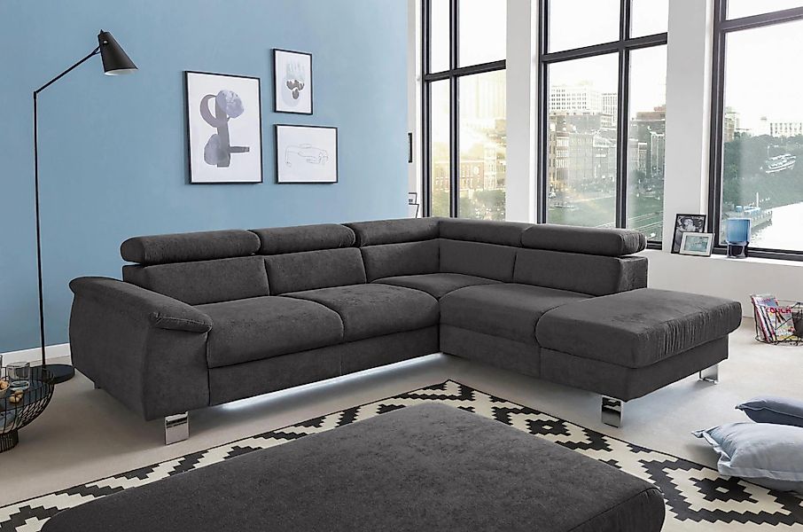 COTTA Polstergarnitur "Komaris L-Form", (Set), Set bestehend aus: Ecksofa m günstig online kaufen