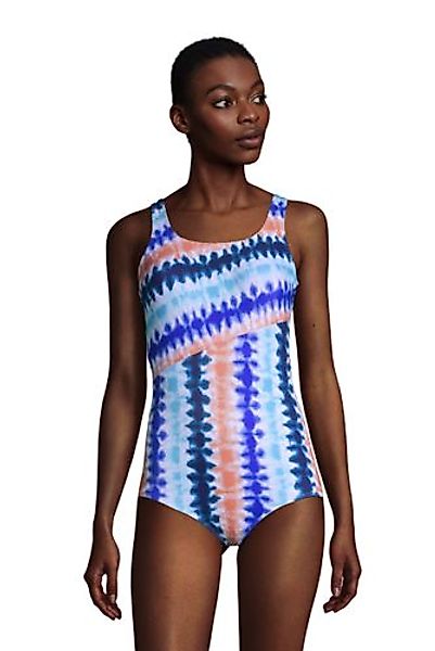 Komfort-Badeanzug CHLORRESISTENT mit Soft Cups und Colorblock-Streifen, Dam günstig online kaufen