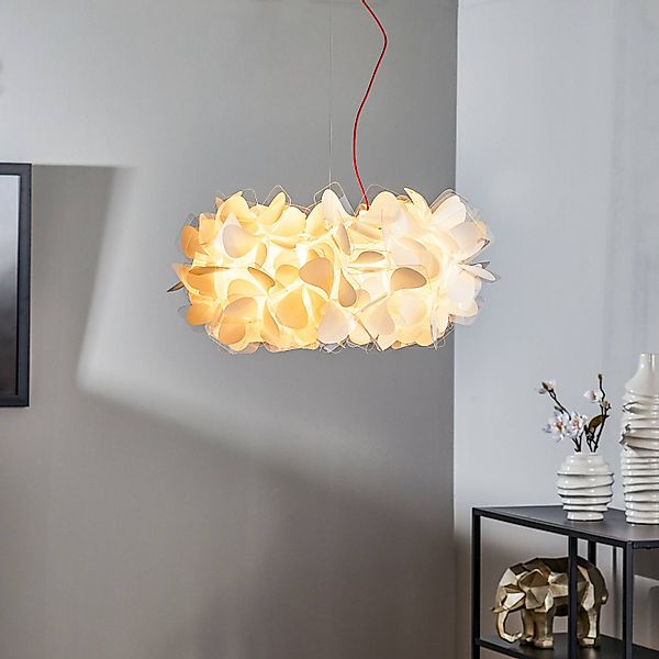 Slamp Hängeleuchte Clizia Mama Non Mama, Ø53cm, weiß/rot günstig online kaufen