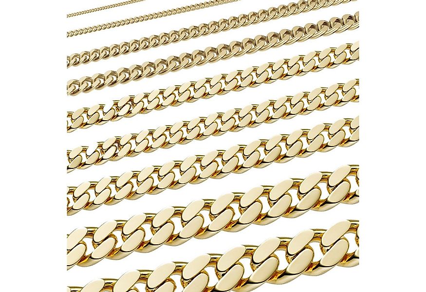 HOPLO Panzerkette Goldkette Panzerkette Länge 36cm - Breite 0,8mm - 585-14 günstig online kaufen