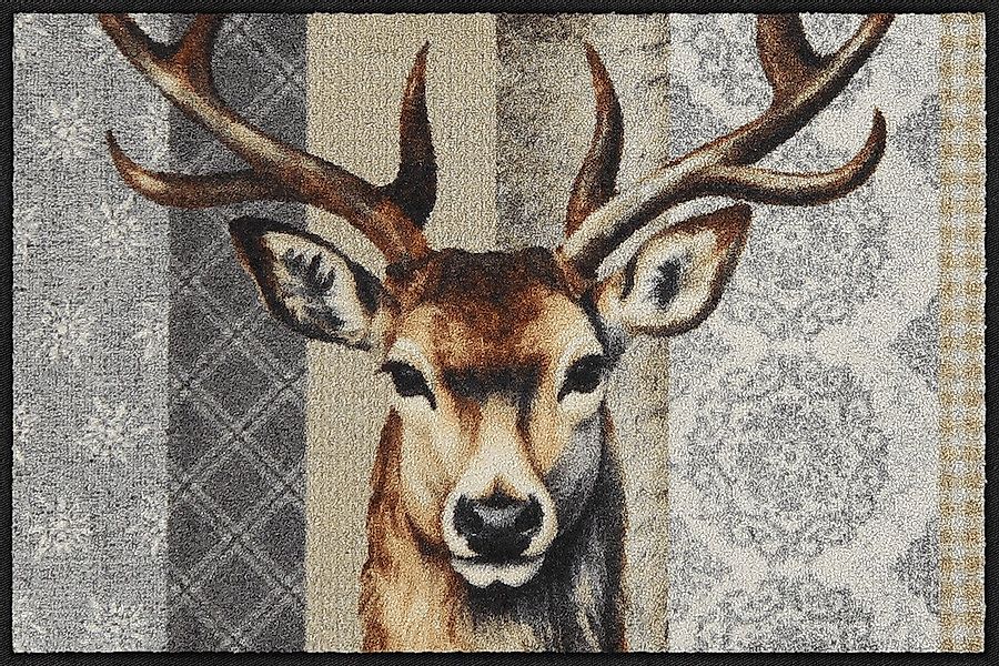 Salonloewe Fußmatte Fußmatte 50x75 Woodland King beige, Eingangsmatte norma günstig online kaufen