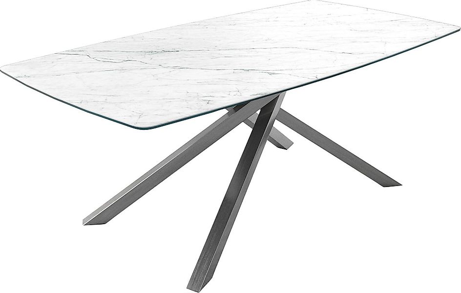 DELIFE Esstisch Edge, Bootsform Keramik Laminam®Statuarietto günstig online kaufen