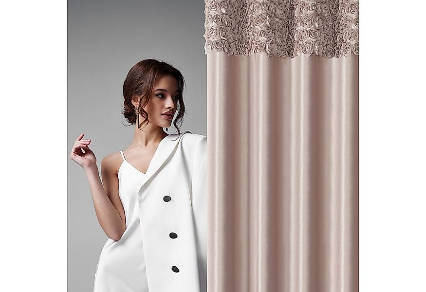 Eurofirany Vorhang ROSES (1 St), Kräuselband, blickdicht, Samt, Samtvorhang günstig online kaufen