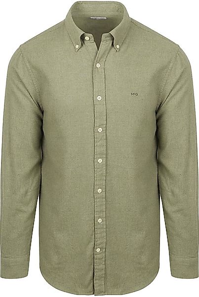 McGregor Hemd Flanell Melange Sage Grün - Größe 3XL günstig online kaufen