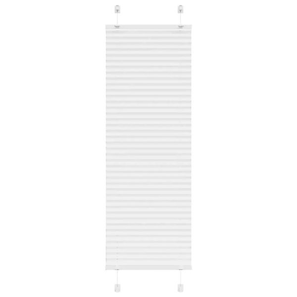 vidaXL Plissee Weiß 45x150 cm Stoffbreite 44,4 cm Polyester 4015489 günstig online kaufen