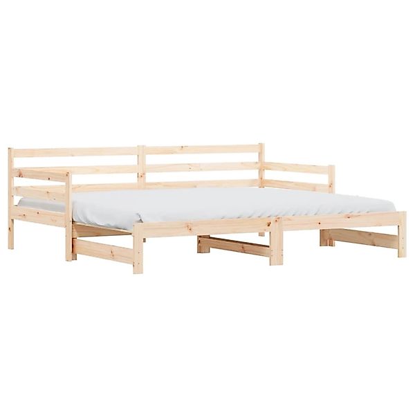 vidaXL Bett Tagesbett Ausziehbar Weiß 80x200 günstig online kaufen