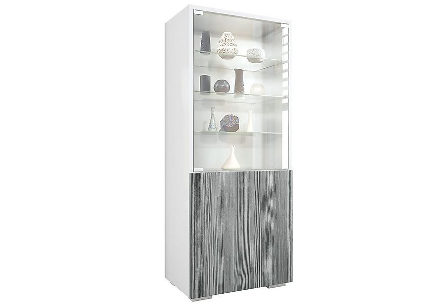 Vladon Standvitrine Granada (Vitrinenschrank, mit Glastür und Glaseinsatz) günstig online kaufen