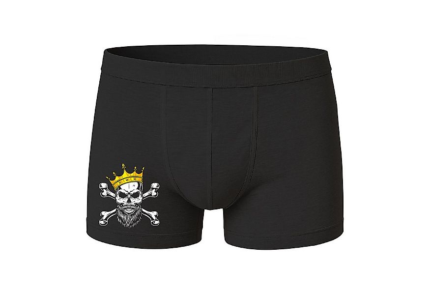 deinshirt Boxershorts Boxershorts King of Skull mit Motiv bedruckt günstig online kaufen