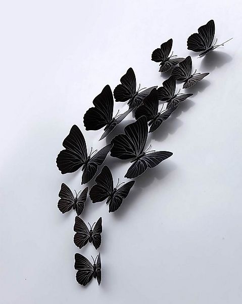XDeer 3D-Wandtattoo 36 Stück 3D Schmetterling Wandaufkleber, Simulation Sch günstig online kaufen
