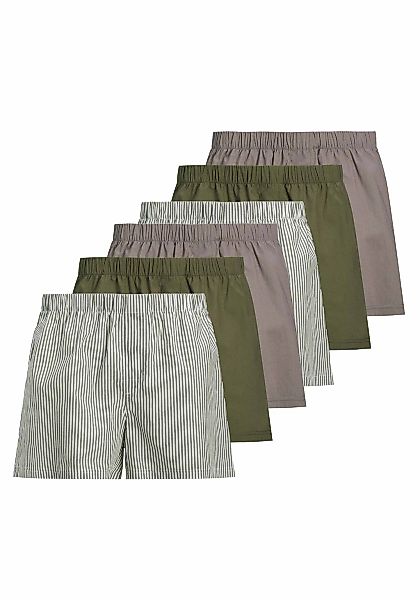 Jack & Jones Webboxer "Web-Boxershorts JACMILANO WOVEN BOXERS 6 PACK 6er Pa günstig online kaufen