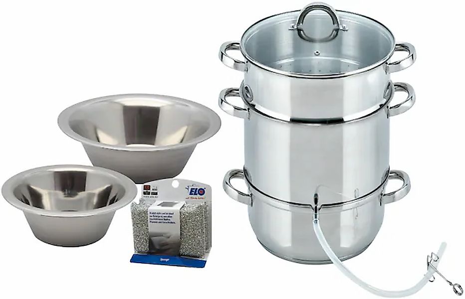 Elo Topf-Set Edelstahl 18/10 Set, Entsafter Ø 26 cm, 3-tlg., Edelstahlschüs günstig online kaufen