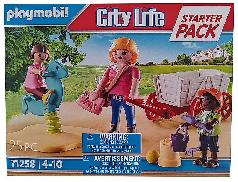 Playmobil® Spielfigur Playmobil City Life Erzieherin mit Bollerwagen, 3 Spi günstig online kaufen