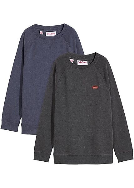 bonprix Sweatshirt (Packung, 2-tlg., 2) bequeme Passform, hüftbedeckende Lä günstig online kaufen