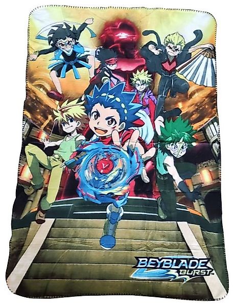 Beyblade Kinderbettdecke Beyblade Burst Fleecedecke Valt, Free, Silas, Cuza günstig online kaufen