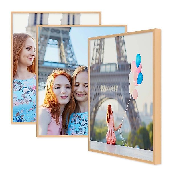 PHOTOLINI Bilderrahmen 3er Set Aluminium Modern günstig online kaufen