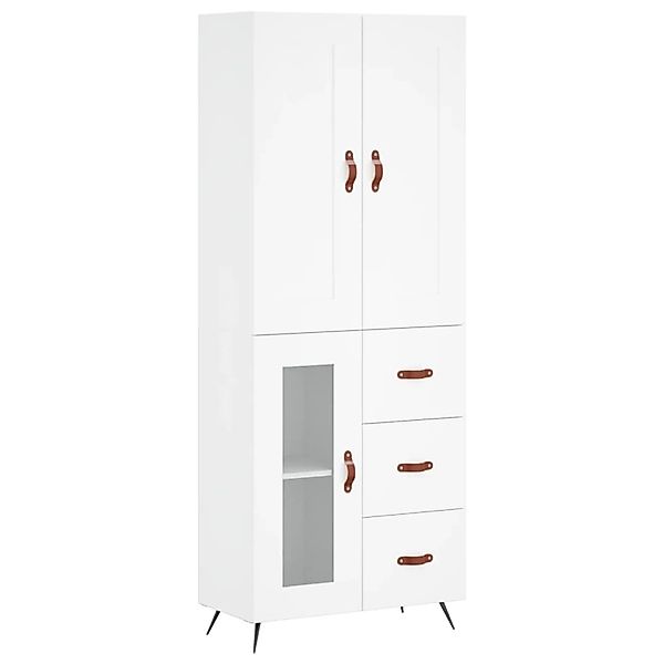 vidaXL Highboard Weiß 69,5x34x180 cm Holzwerkstoff 3199913 günstig online kaufen