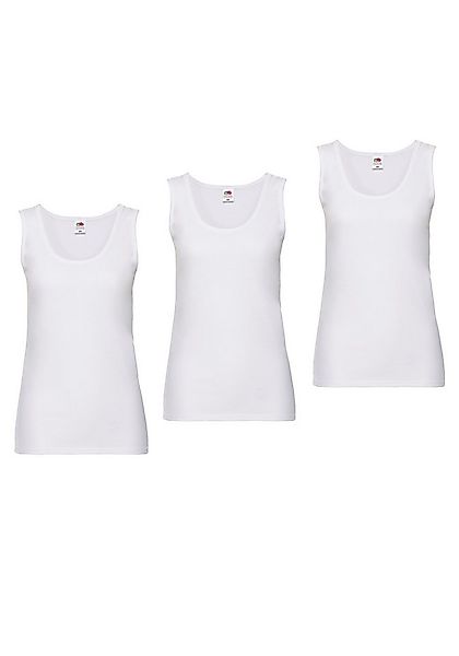 Fruit of the Loom Tanktop (Packung, 3-tlg) aus reiner Baumwolle, Rundhals günstig online kaufen