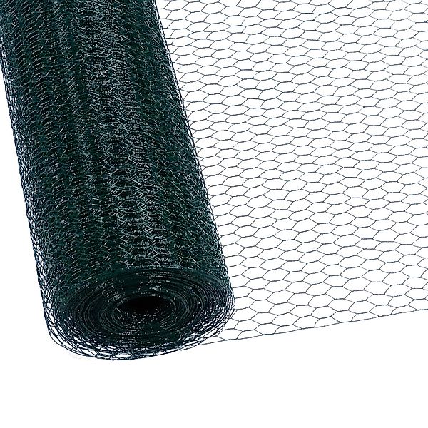 CCLIFE Hühnerzaun Geflügelnetz 45mm Maschenweite 100cm Höhe 50m Länge PVC-B günstig online kaufen