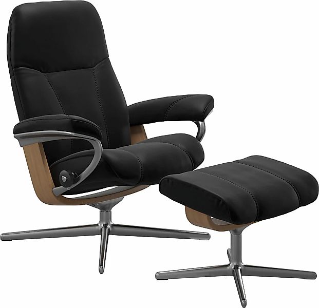 Stressless "Consul" mit Cross Base, Größe S, M & L, Holzakzent Eiche, in 2 günstig online kaufen