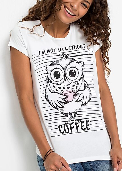 bonprix T-Shirt "T- Shirt aus reiner Baumwolle" T- Shirt aus reiner Baumwol günstig online kaufen