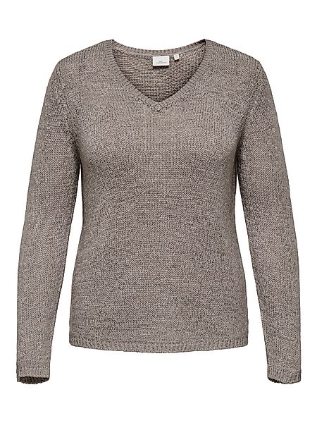 ONLY CARMAKOMA V-Ausschnitt-Pullover CARGEENA L/S V-NECK günstig online kaufen