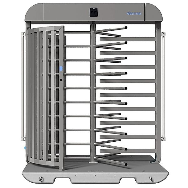 Schake Drehkreuz V-Turnstile Bauzaunmodul Verzinkt Schwarz günstig online kaufen