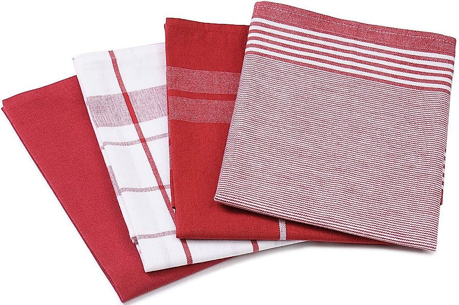 Gözze Geschirrtuch Geschirrtücher, Des. 60057, (Set, 4-tlg), kariert, gestr günstig online kaufen