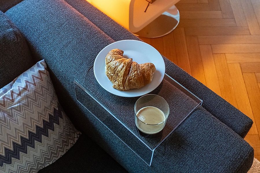 queence Beistelltisch Ablagefläche für Sofalehne, Tablett, Tisch, Acrylglas günstig online kaufen