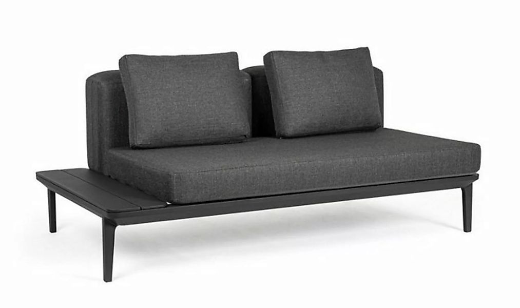 Natur24 Sofa Sofa Matrix 174x99x73cm Aluminium Anthrazit Sofa Couch Polster günstig online kaufen