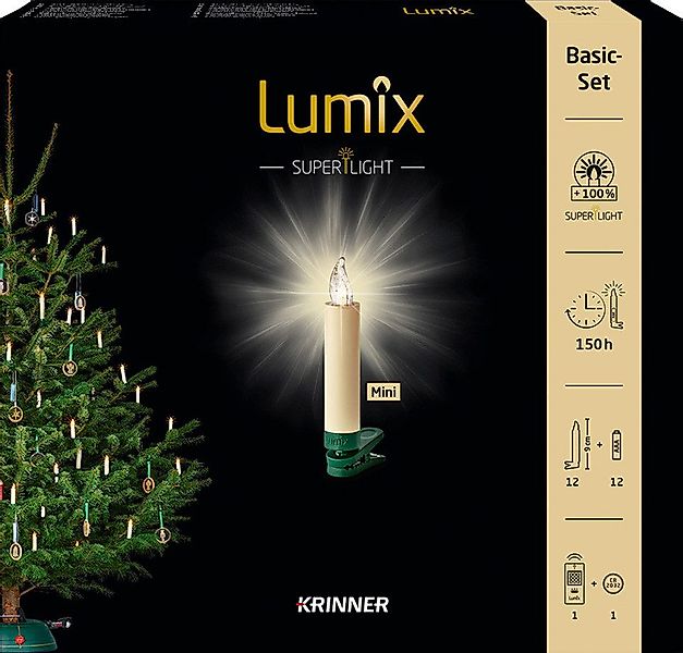 lumix LED-Christbaumkerzen LUMIX SuperLight Elfenbein Mini günstig online kaufen