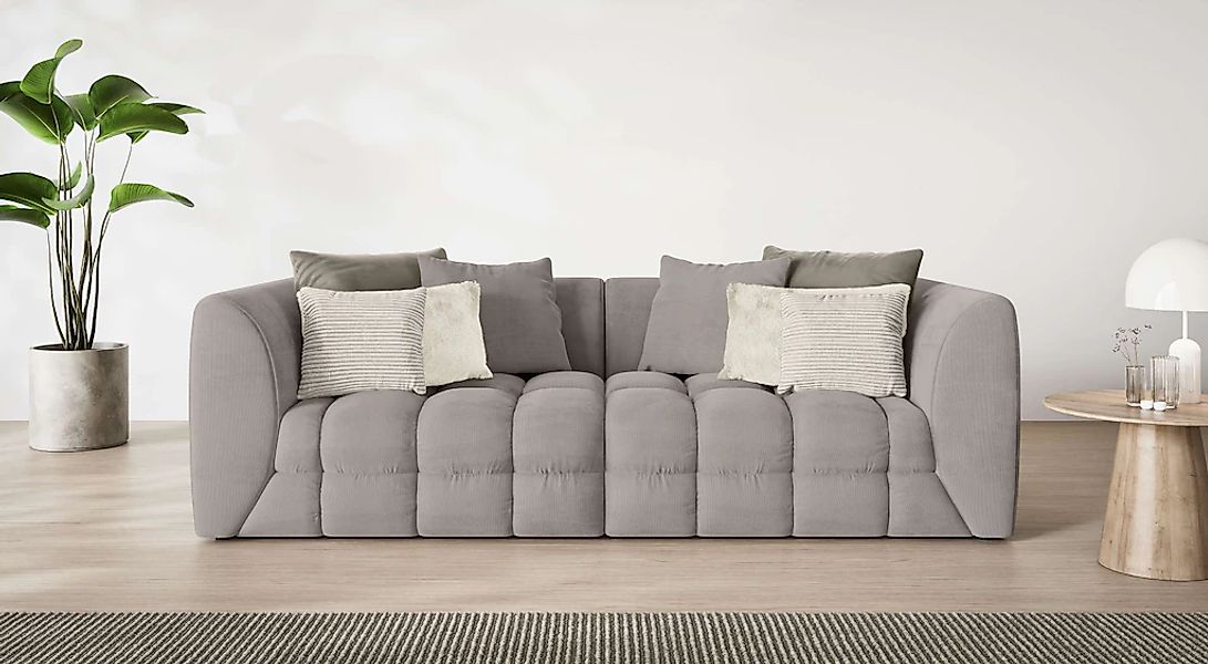 s.Oliver Big-Sofa "COBBO 3-Sitzer Design-Sofa Bubble-Optik, Maße B/T/H: 259 günstig online kaufen