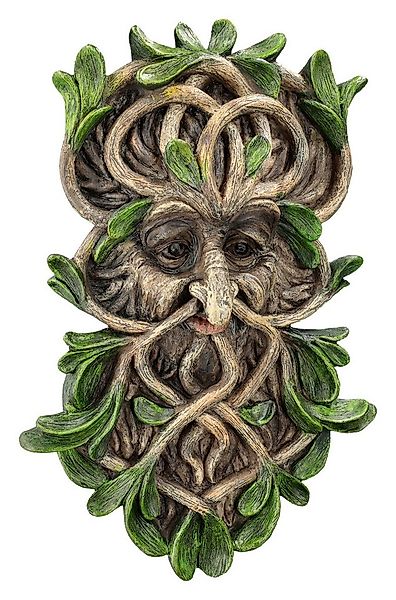 Figuren Shop GmbH Wanddekoobjekt Wandrelief - Greenman Tawnya - Wanddekorat günstig online kaufen