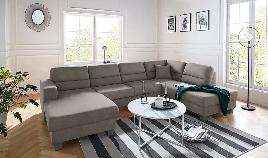 TRENDMANUFAKTUR Wohnlandschaft »Chamber, zeitlos&modern, hoher Sitzkomfort, günstig online kaufen