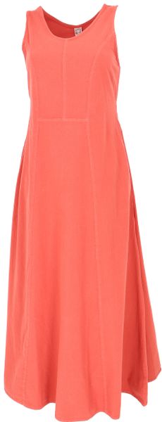 Guru-Shop Midikleid Langes Kleid, Baumwoll-Sommerkleid - günstig online kaufen