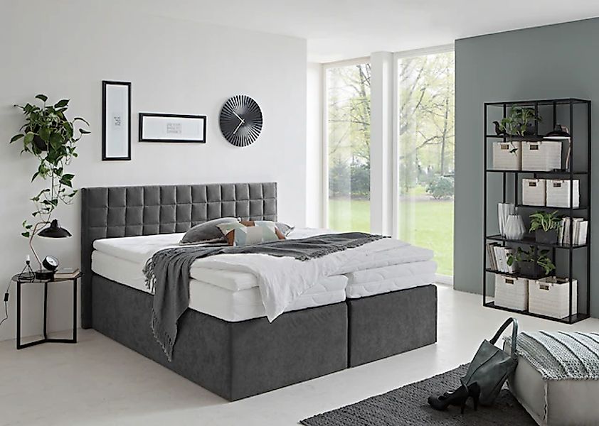 Westfalia Schlafkomfort Boxspringbett »Dublin, wahlweise mit Topper in vers günstig online kaufen