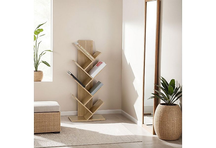 IDIMEX Bücherregal JULES, Design Regal freistehend mit 7 Ablagen Sonoma Eic günstig online kaufen