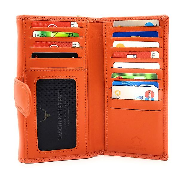 Lemasi Geldbörse XXL Damenbörse aus echtem Nappaleder mit RFID-Schutz, 18 K günstig online kaufen