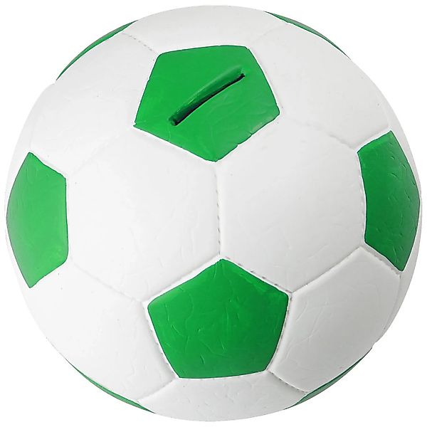 HMF 4790-01 Spardose Fußball Lederoptik 15 cm Durchmesser Grün Weiß günstig online kaufen