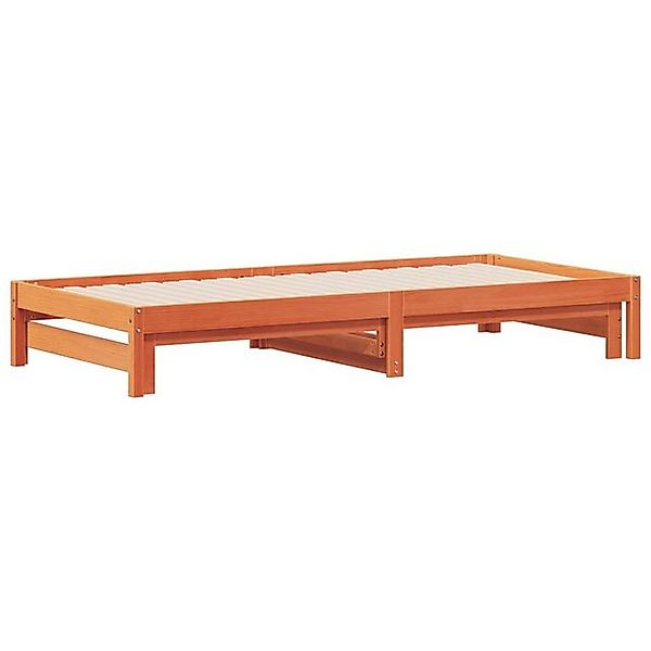 vidaXL Gästebett vidaXL Gästebett Tagesbett Ausziehbar Wachsbraun 90x200 cm günstig online kaufen