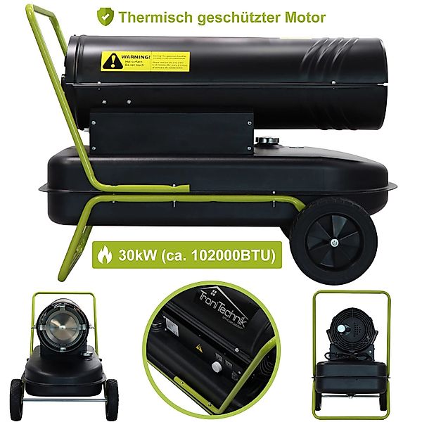TroniTechnik Heizlüfter Heizkanone, Heizgerät TT-HK-243,30kW Leistung,integ günstig online kaufen