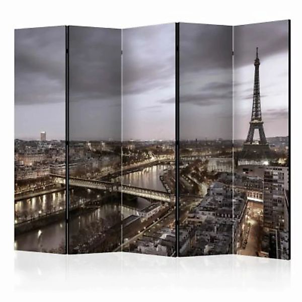artgeist Paravent Night in Paris II [Room Dividers] grau/braun Gr. 225 x 17 günstig online kaufen